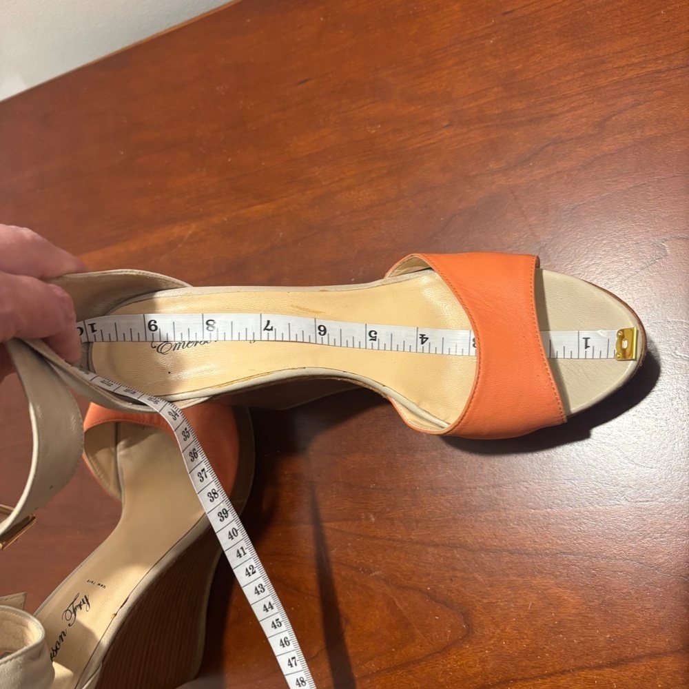 Emerson Fry Color Block Open Toe Wedges - Picture 9 of 14